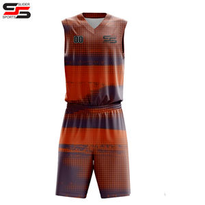 Maillots de basket-ball bleus en gros d'usine 2025-26/27, kits de basket-ball respirants de haute qualité avec logo personnalisé - Product Image 1