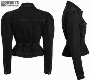 Chaqueta vaquera Mujer invierno grueso cálido suelto espalda cremallera Jeans abrigo mujer prendas de vestir exteriores - Product Image 2