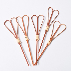 ไม้จิ้มฟันไม้ไผ่หัวใจธรรมชาติสำหรับปาร์ตี้อาหารผลไม้แซนวิชเค้กใช้ไม้จิ้มแบบใช้แล้วทิ้ง - Product Image 2