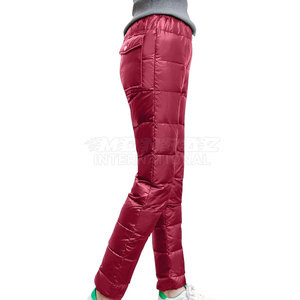 OEM Warm Unisex Puffer <b>Pants</b> Waterproof Windproof Winter <b>Down</b> Trousers Unisex Quilted Puffer Trousers - Product Image 3