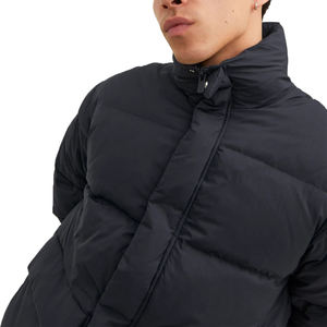 Vestes matelassées pour hommes veste matelassée légère à capuche en polyester avec logo personnalisé vente en gros veste matelassée à bulles manteau personnalisé pour hommes - Product Image 4
