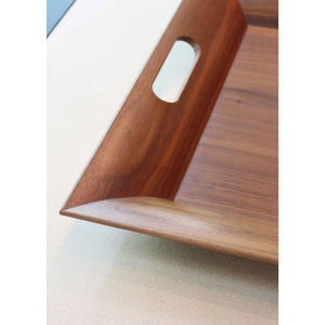 Plateau de service en bois de conception attrayante fait à la main Look fantaisie plateau d'affichage de fruits forme carrée accessoires de vaisselle de table - Product Image 3