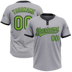 Camiseta de Béisbol Personalizable de Alto Rendimiento con Tapeta de Dos Botones y Tejido Transpirable para Deportes de Equipo y Entrenamiento Atlético - Product Image 1