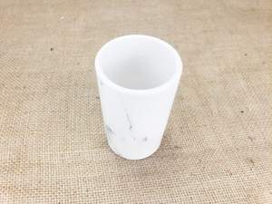 Portavelas de mármol de lujo con forma de cilindro redondo decorativo, diseño básico de mármol para el hogar, aspecto votivo de mármol - Product Image 6