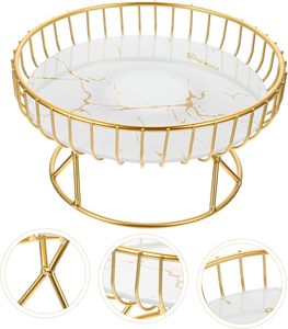 Cesta de Frutas de Alambre Dorado, Frutero de Alambre Metálico, Cestas de Almacenamiento de Frutas de Hierro para la Encimera de la Cocina, Cestas de Frutas para el Hogar - Product Image 1