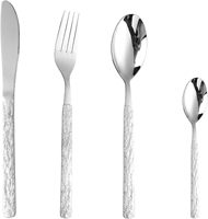 Nouvelle conception en acier inoxydable, vintage, écologique, cuillère à salade, fourchette, baguettes personnalisées, couverts de camping, vaisselle pour la maison