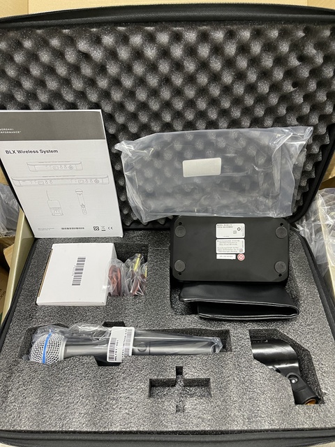 UHF Wireless Handheld Mic System with BETA58A/58 - Vocal, Headset Lavalier BLX24 Mic Karaoke, Live Performance