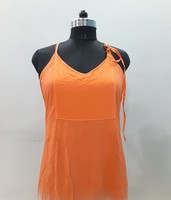 Offre Spéciale Robe d'été décontractée teinte à la main pour femme rayonne froissée longue robe standard Maxi sans manches prix du fabricant