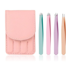 Pince à épiler à double extrémité pour modeler les sourcils Pince à épiler antidérapante pour l'épilation Pince à épiler compacte adaptée aux voyages - Product Image 1