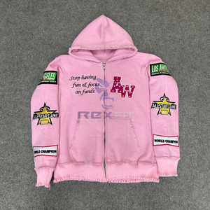 Perfect Cutting Sport Edition Winter 100% Cotton Zipper Hoodie Custom Printed Factory Made Precio barato Unisex Hoodies - Product Image 1