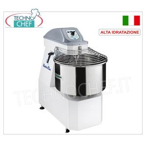 Mélangeur spiral FIMAR 50 kg à haute hydratation pour boulangerie, tête relevable, bol fixe, commandes numériques avec moteur pour farine de blé et de maïs - Product Image 2