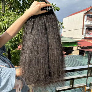 10A Grade Wholesale Vendors Human Hair Weave Kinky Curly Straight Virgin Vietnamese Hair Bundles With Lace Fontals Closure - Product Image 1