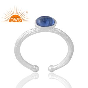 Design élégant Argent Naturel Kyanite Gemstone Anneau Conception Personnalisée Bijoux Pour Femmes Cadeau Pour Elle - Product Image 1