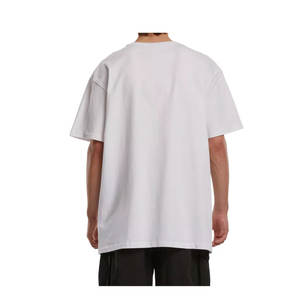 Camiseta de punto 100% algodón de color liso para hombre, de fábrica OEM, con hombros extendidos, corte regular, cómoda y de calidad, ideal para verano. - Product Image 6