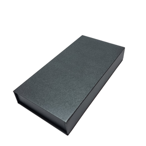 Large Black Cardboard Paper Packaging Rigid Magnetic Closure Garment Clothing - Product Image 3