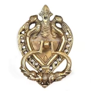 Modern Pure Brass Metal <b>Door</b> <b>Knocker</b> Vintage Look <b>Gold</b> Color <b>Door</b> <b>Knocker</b> Elegant for Home Hotel Villas Decor - Product Image 2