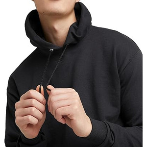 Sudadera con Capucha de Felpa Gruesa Personalizada para Hombre, Estilo Holgado, Mezcla de Algodón Ecológica, Ropa Urbana, Sudadera de Invierno - Product Image 4