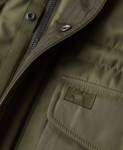 Parka d'hiver pour homme 2025, coupe-vent, couleur unie, veste avec fermeture éclair, réversible et imperméable, style décontracté élégant - Product Image 5