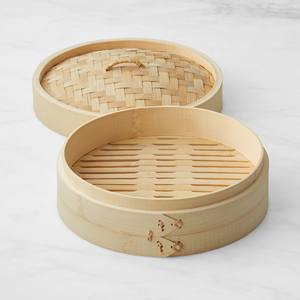 Mini panier vapeur en bambou, prix compétitif d'usine, ensemble de cuiseur vapeur naturel pour dim sum, bao, raviolis - Product Image 2