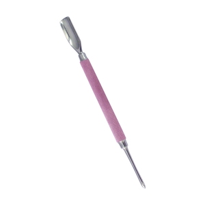 Empujador de Cutículas Profesional de Acero Inoxidable de Doble Cara con Mango Largo, Herramienta para Uñas con Mango Metálico, Estilo Sencillo - Product Image 6