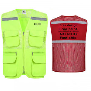Gilets de sécurité en maille imperméable de classe 2 ANSI - Rose ingénieur, vêtements de travail réfléchissants avec logo personnalisé - Product Image 1