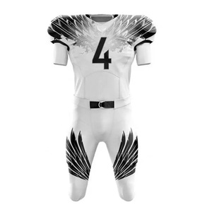 Maillot de football américain personnalisé respirant, séchage rapide, protection UV, impression numérique, twill, nom de l'équipe, unisexe - Product Image 2