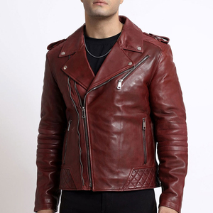 Veste de motard en peau de vache respirante pour hommes, vêtements d'extérieur de style urbain pour l'hiver, livraison rapide, arrivée fraîche-service OEM disponible - Product Image 1