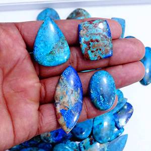 Lot en gros de cabochons de shattuckite naturelle de qualité supérieure, pierres précieuses en vrac de formes variées et pierres précieuses naturelles fines pour la fabrication de bijoux - Product Image 5