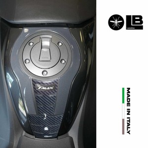 Kit Adesivi 3D Neri Compatibili con Yamaha Tmax 560 2022-2023, Protezione in Gomma per Borse e Ruote - Product Image 3