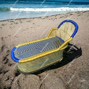 เก้าอี้อาบแดดไม้ไผ่ยืดหยุ่นเป็นมิตรกับสิ่งแวดล้อมเก้าอี้ริมชายหาดสำหรับห้องนั่งเล่นห้องนอนกลางแจ้งไม้สไตล์ใหม่ - Product Image 4