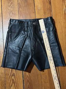 Genuine <b>Leather</b> <b>Short</b> for Men Manufactures OEM ODM Designer with Custom Logos Sizes Latest Fashion Luxury Top Products - Product Image 3