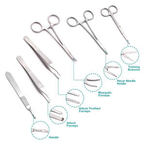 Kit de pratique de coussinets de suture chirurgicaux Kit de suture de module de pratique de coussinets de suture de peau pour les étudiants en médecine vétérinaire formant l'instrument médical - Product Image 3