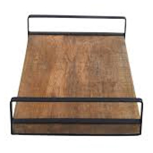 Bandeja de servicio de madera de diseño de flores de lujo hecha de madera natural de la mejor calidad para que su servicio sea inolvidable - Product Image 4