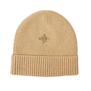 OME Winter Warm Unisex Knitted Custom Logo Digital Printing Acrylic Jacquard Beanie Handmade Bobble Hat Cuffled Adjustable - Product Image 4