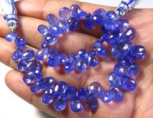 Top Collection <b>African</b> Blue Tanzanite Gems Pear Beads 6-12mm 8"Strand Natural Tanzanite Faceted Beads for Jewelry & <b>Necklace</b> - Product Image 3