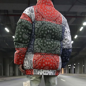 Blouson d'hiver personnalisé pour homme, réactif à la chaleur, en toile, coupe-vent, imperméable, thermochromique, style bomber, tendance - Product Image 4