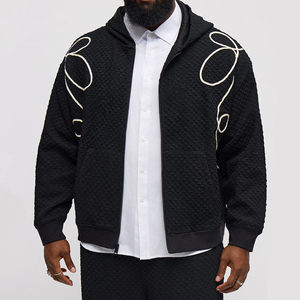 Sudadera con Capucha Extra Grande, Cómoda, Básica, con Estampado DTF, 65% Algodón, 35% Poliéster, 370 GSM, con Cierre de Cremallera y Pedrería - Product Image 1