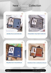 ชุดสมุดโน้ตหนังเทียมแบบ3-in-1พร้อมตะขอเปิดปากกาโลหะแบบ3-in-1ชุดของขวัญสำหรับโปรโมชั่นคริสต์มาส - Product Image 3