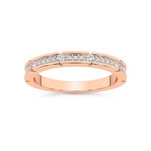 Anillo Clásico de Diamantes Cultivados en Laboratorio, 0.25 Ct Tw, Oro Sólido de 14K, Color FG, Claridad VS, 25 Diamantes, Joyería Elegante - Product Image 3