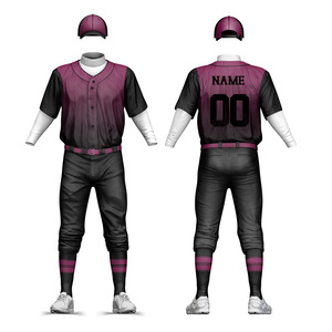 Uniforme de béisbol personalizado para hombre, suministro directo de fábrica, secado rápido, impresión por sublimación, ropa de equipo, OEM, ODM, ropa deportiva - Product Image 2
