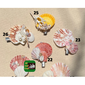 SEA BREEZE STYLE SEASHELL CLIP HECHO A MANO ACCESORIO DE PLAYA PARA NIÑAS Y MUJERES MODA COSTERA - Product Image 2