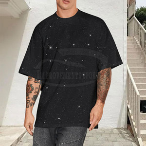 Venta al por mayor peso ligero hombres Rhinestone camisetas nueva llegada secado rápido hombres Rhinestone camisetas - Product Image 4
