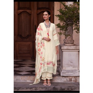 Design imprimé numérique Vêtements de fête pour adultes Kurta Set Muslin and Lace Work collection By Maruti Fashion - Product Image 1