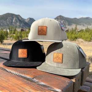 Rubber Patch Logo Wholesale Mens <b>Flat</b> Brim Embroidered Fitted Baseball <b>Hat</b> Custom Fitted <b>Hat</b> Gorras Snapback <b>Cap</b> Supply - Product Image 4