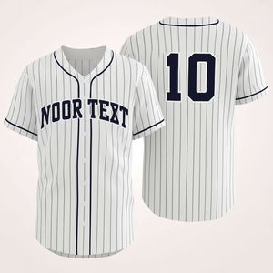 Wholesale Sublimated Vintage Stripe Baseball <b>Shirt</b> Uniform Sublimation Youth Custom Softball Wear Baseball Jerseys - Product Image 6