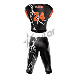 ชุดเครื่องแบบอเมริกันฟุตบอลชุดเสื้อกางเกงผ้าโพลีเอสเตอร์พิมพ์ซับลิเมชันตามสั่ง - Product Image 4