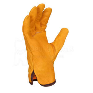Guantes de seguridad para conductor con diseño personalizado, MOQ bajo, material de cuero duradero, antideslizantes, para trabajo y transporte. - Product Image 3