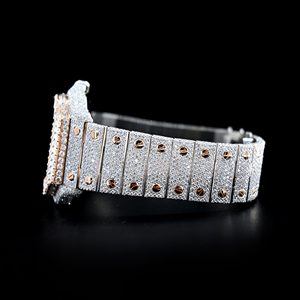 นาฬิกาข้อมือหรูหราประดับเพชรโมอิสซาไนต์ MIYOTA สำหรับนักส่งออกมืออาชีพ คุณภาพสูง หน้าปัดอนาล็อก ตัวเรือนสแตนเลส - Product Image 2