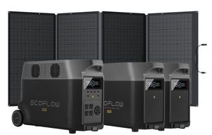 Ecos Flow Delta Pro 10.8 kWh Home Storage Kit with 400W <b>Foldable</b> Solar Panel 1 Limited Stock Available for sale - Product Image 1