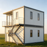 Maison préfabriquée moderne à double couche, en kit, résistante aux tremblements de terre, avec panneaux sandwich en EPS, pour l'Amérique centrale et du Sud